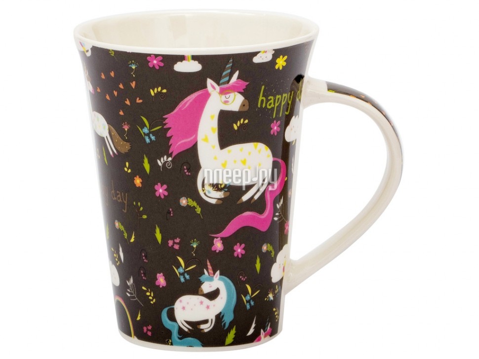 

Кружка Эврика Единорог Счастливый день N 1 350ml Black 30121
