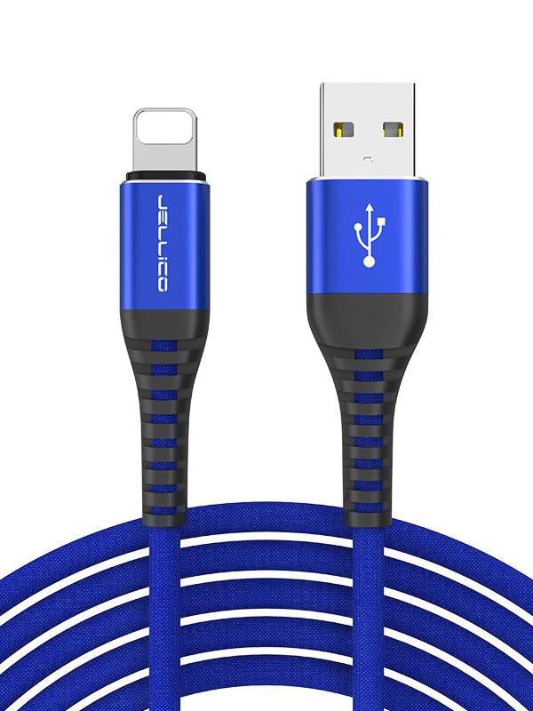 фото Кабель jellico usb - lightning вилка-вилка м (kds-25 blue)