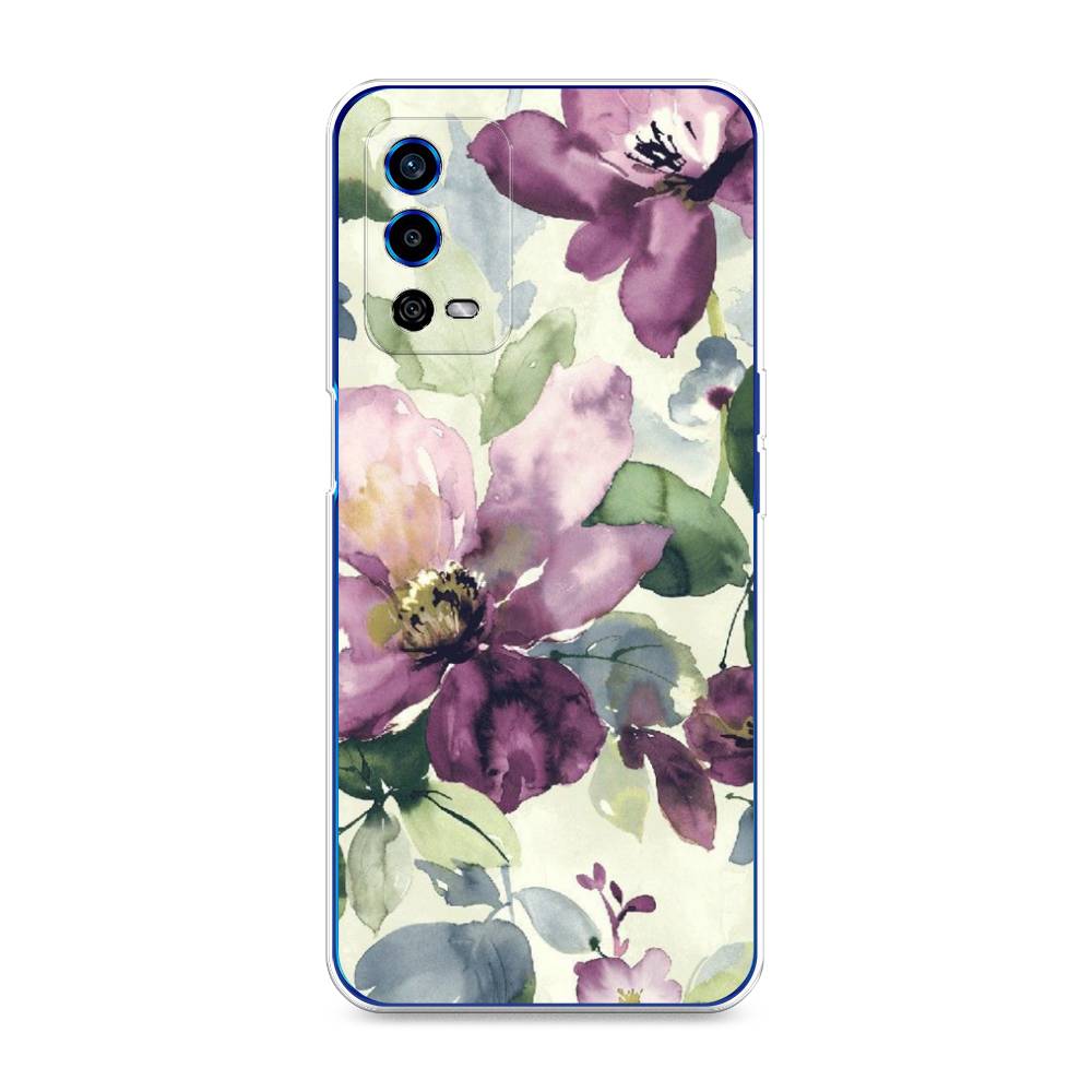 

Чехол Awog на Oppo A55 4G "Сиреневые цветы-акварель", Разноцветный, 259150-10