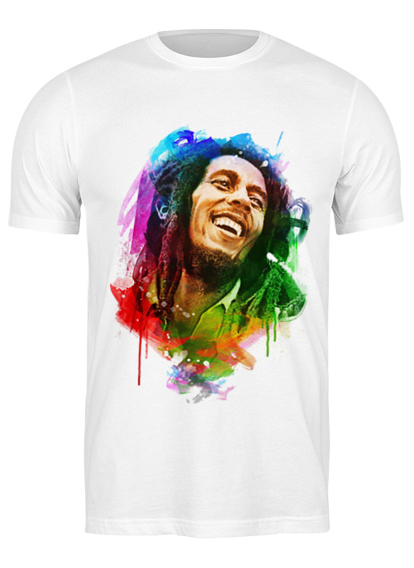 

Футболка мужская Printio Bob marley белая L, Белый, Bob marley