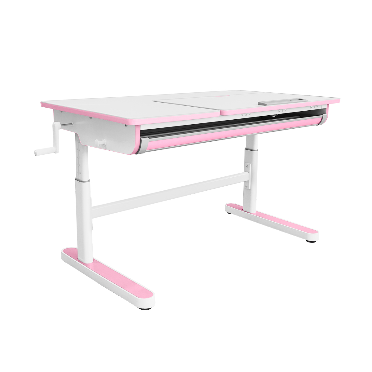 фото Детский стол kinderzen gaudi белый/розовый