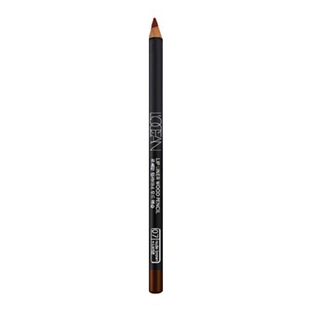 Карандаш для губ L’ocean Lipliner Wood Pencil 07, Nude Brown карандаш для губ parisa stay nude lip pencil с матовым покрытием тон 702