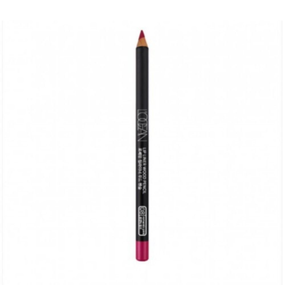 Карандаш для губ L’ocean Lipliner Wood Pencil 08, Romantic Pink карандаш для губ l’ocean lipliner wood pencil 06 blue wine