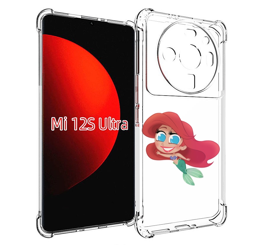 

Чехол MyPads русалка-мулатка для Xiaomi 12S Ultra, Прозрачный, Tocco