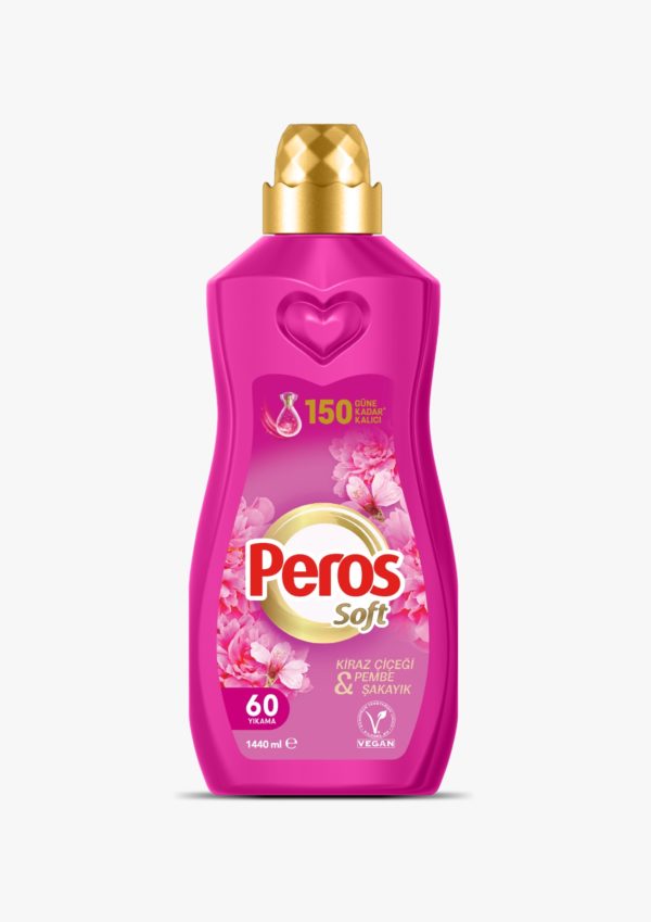 Кондиционер для всех видов тканей Peros Цветок вишни и розовый пион 960 мл