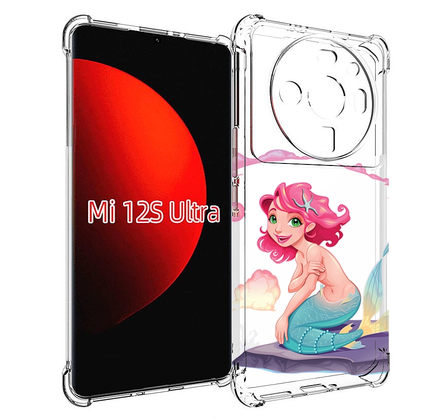 

Чехол MyPads русалочка для Xiaomi 12S Ultra, Прозрачный, Tocco