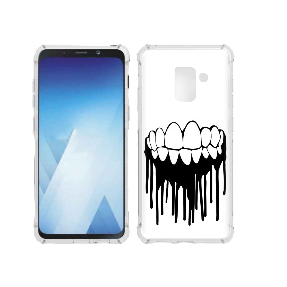 

Чехол MyPads Tocco для Samsung Galaxy A5 (2018) зубы (PT95317.573.372), Прозрачный, Tocco