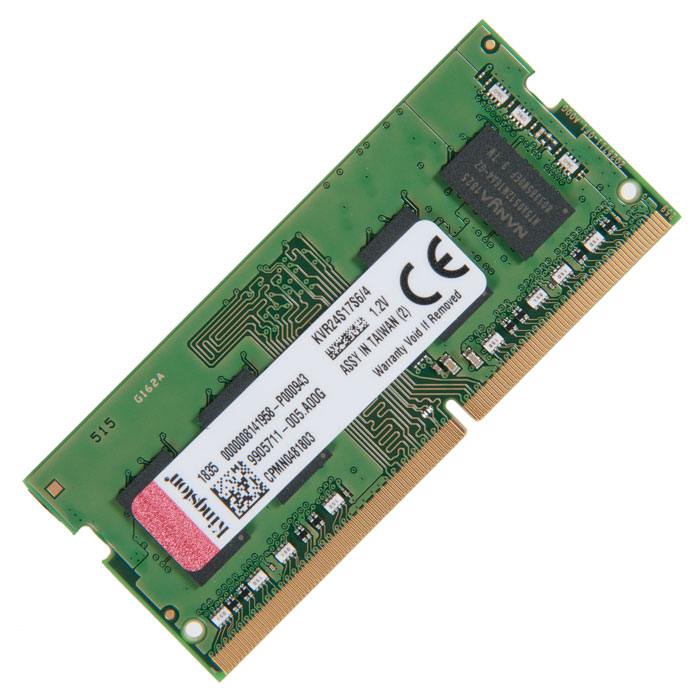 

Оперативная память Kingston KVR24S17S6/4 (657153) DDR4 1x4Gb 2400MHz, KVR24S17S6/4