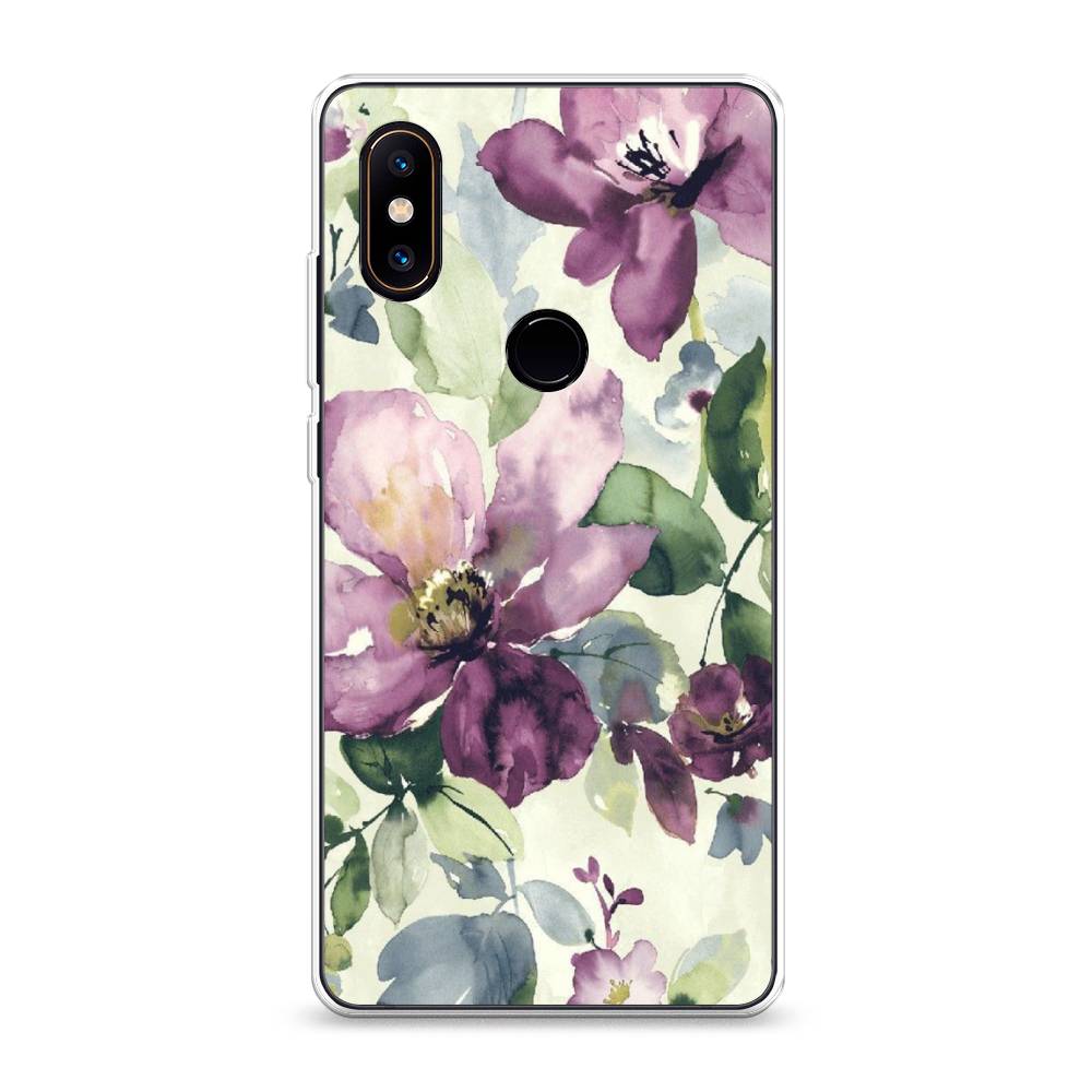 

Чехол Awog на Xiaomi Mi Mix 2S "Сиреневые цветы-акварель", Разноцветный, 33450-10