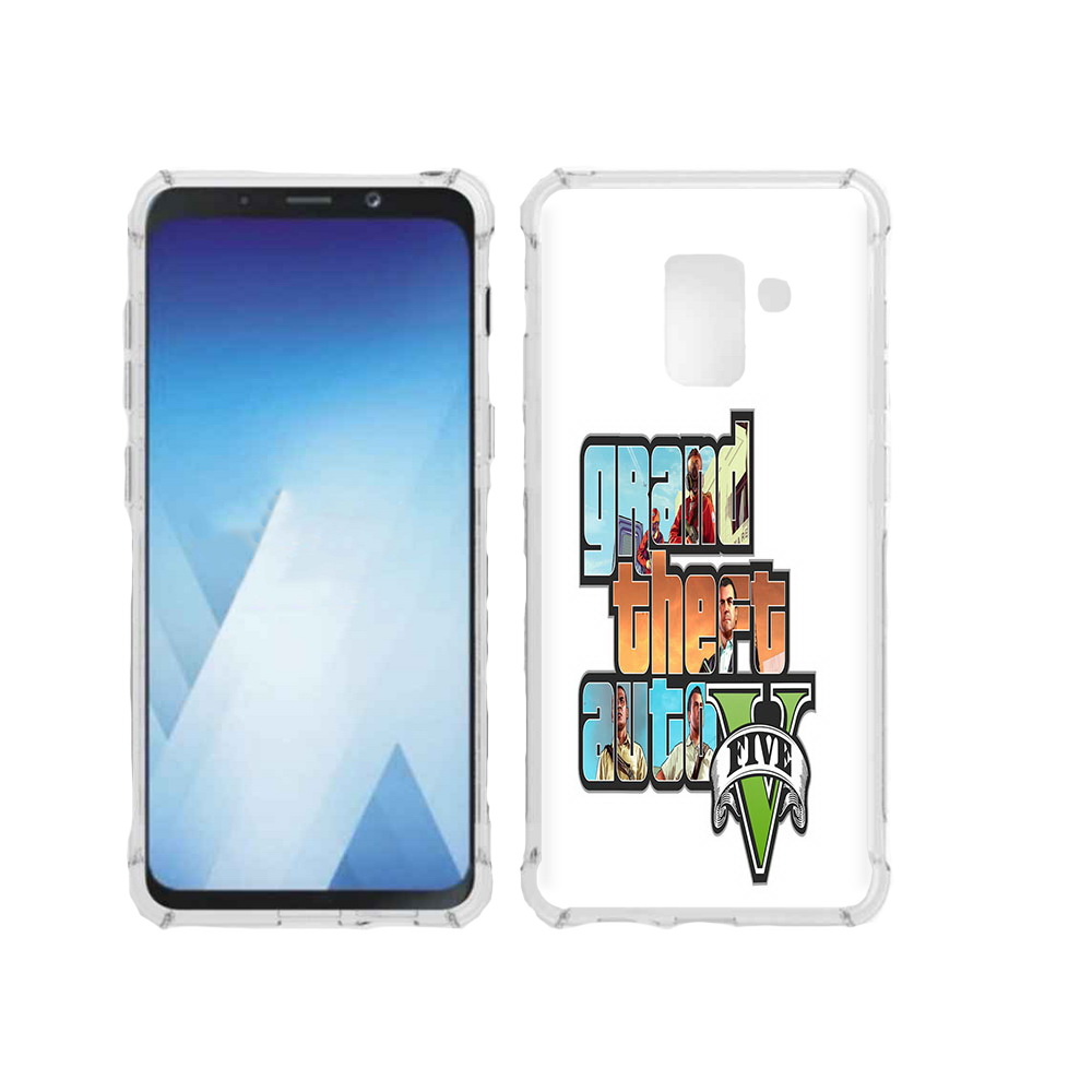 

Чехол MyPads Tocco для Samsung Galaxy A5 (2018) игра гта (PT95317.573.373), Прозрачный, Tocco