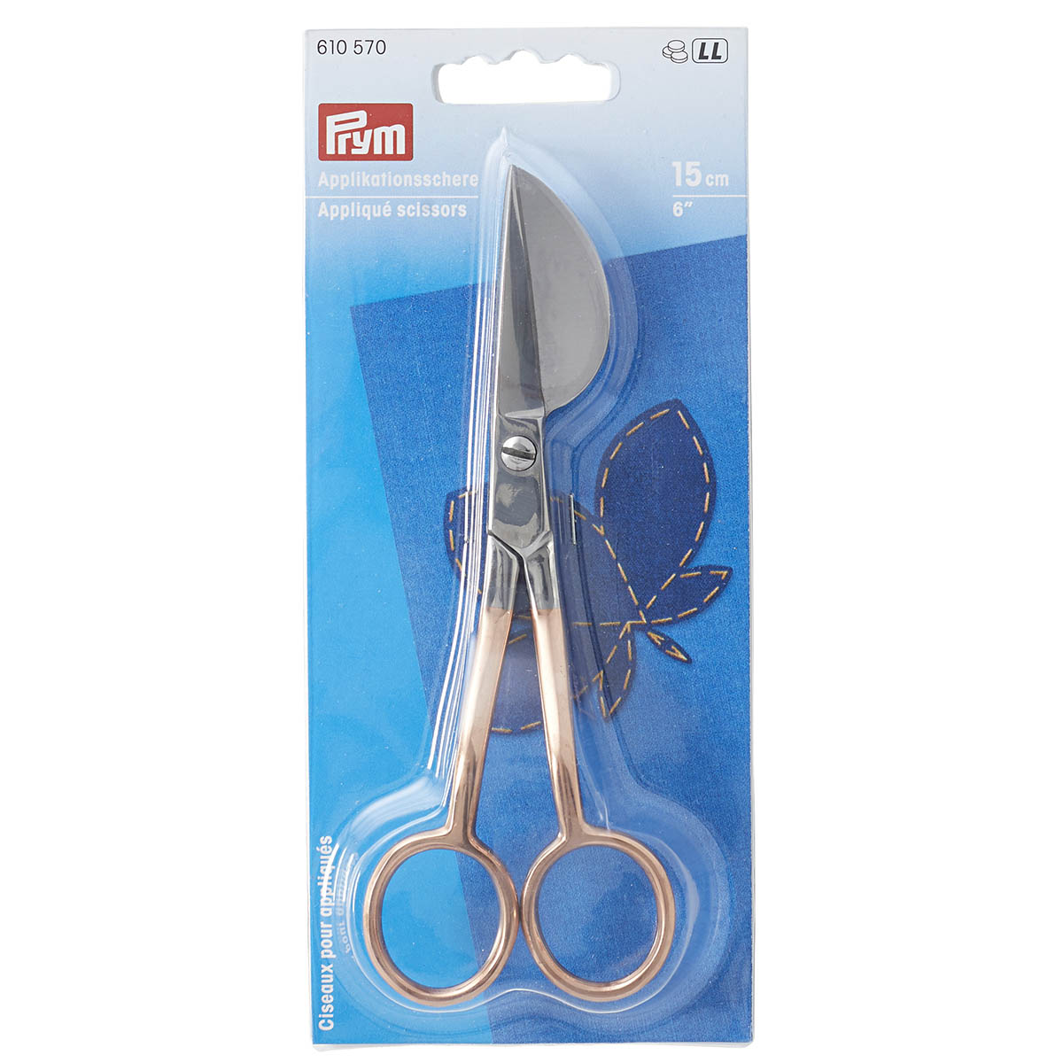 

Ножницы для аппликаций Prym (610570), 15см, розовое золото, Розовый