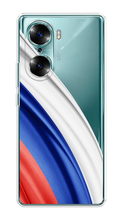 

Чехол на Honor 60 "Флаг России уголок", Белый;синий;красный;прозрачный, 6106650-1