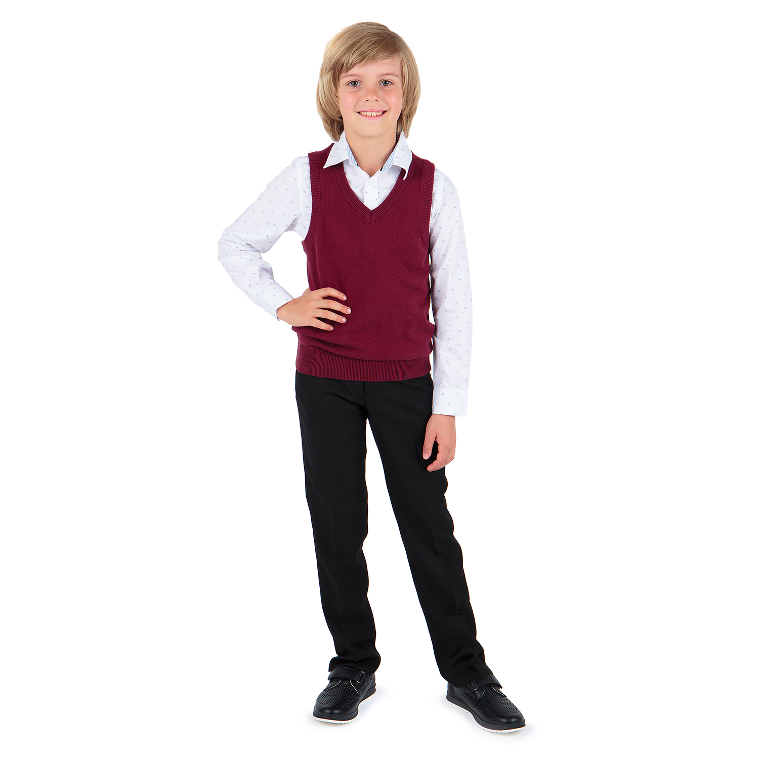 фото Жилет детский leader kids scb18-04/bordo р.122