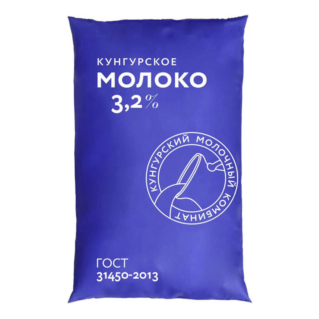

Молоко Кунгурский МК пастеризованное 3,2% 900 мл