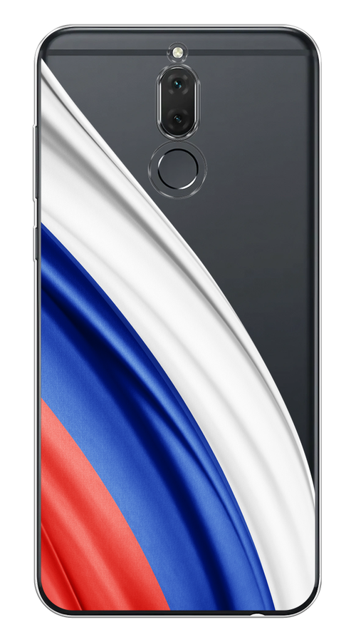 

Чехол на Huawei Nova 2i/Mate 10 Lite "Флаг России уголок", Белый;синий;красный;прозрачный, 6120550-1
