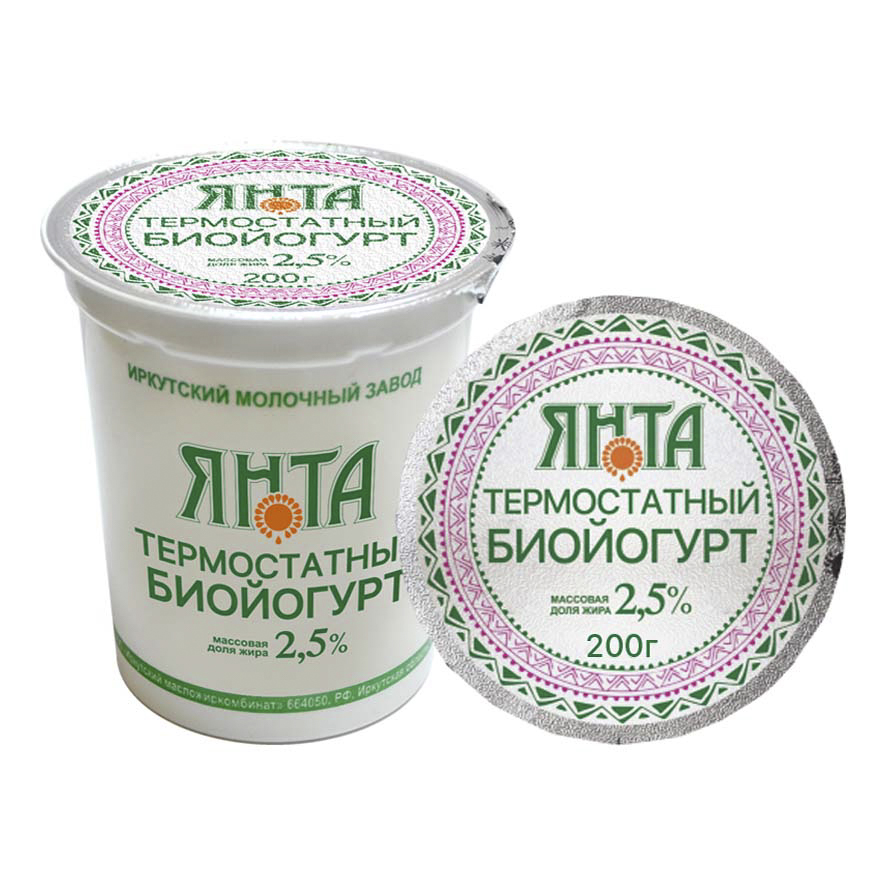 

Биойогурт Янта Термостатный 2,5% 200 г