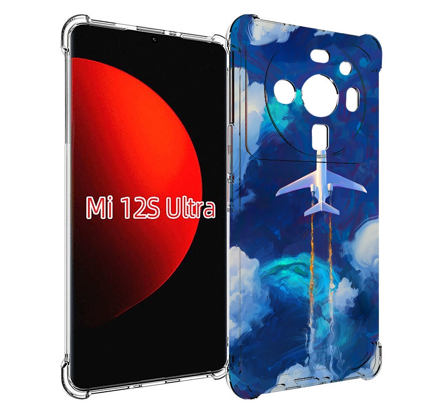 

Чехол MyPads самолет-в-небе-рисунок для Xiaomi 12S Ultra, Прозрачный, Tocco