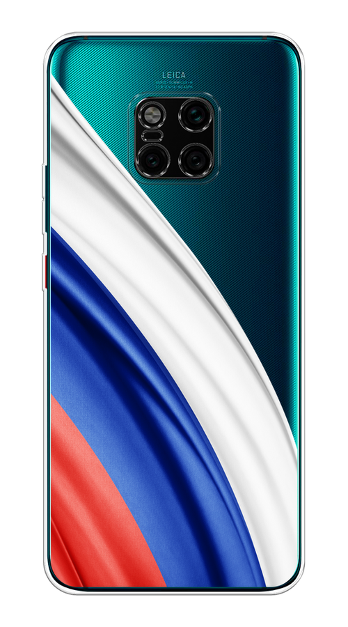 

Чехол на Huawei Mate 20 Pro "Флаг России уголок", Белый;синий;красный;прозрачный, 67050-1