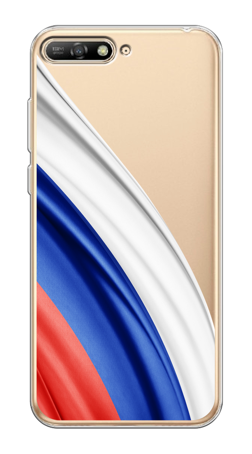 

Чехол на Huawei Y6 2018 "Флаг России уголок", Белый;синий;красный;прозрачный, 67850-1