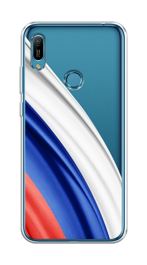 

Чехол на Huawei Y6 2019/Y6s/Honor 8A "Флаг России уголок", Белый;синий;красный;прозрачный, 68650-1