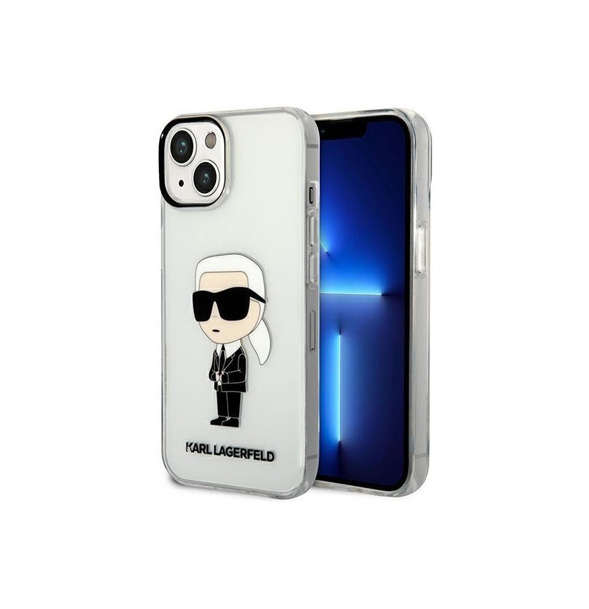 Чехол Karl Lagerfeld PC/TPU NFT Karl Ikonik Hard для iPhone 14, Прозрачный