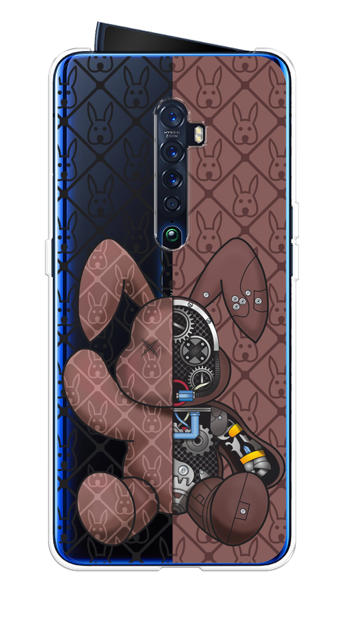 

Чехол на Oppo Reno 2 "Киборг-заяц шоколадный", Коричневый;черный;прозрачный, 253550-1