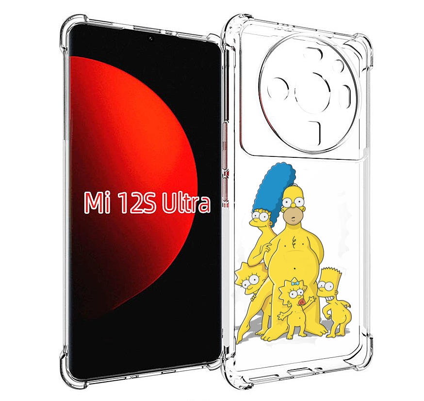 

Чехол MyPads семья-симпсонов для Xiaomi 12S Ultra, Прозрачный, Tocco