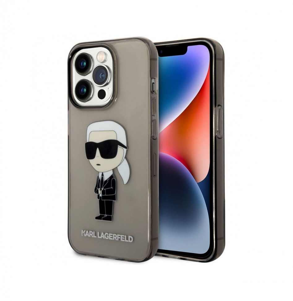 Чехол Karl Lagerfeld PC/TPU NFT Karl Ikonik Hard для iPhone 14 Pro, Черный