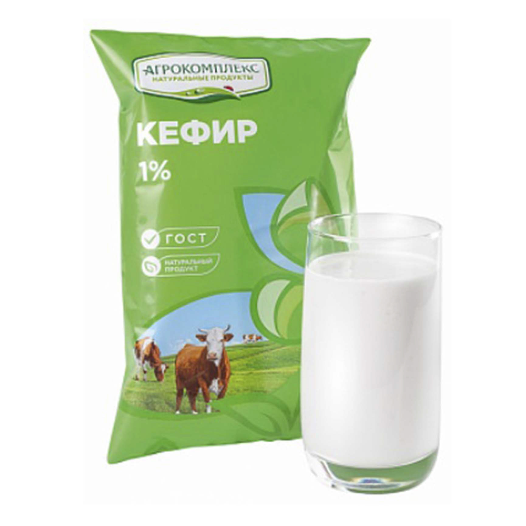 

Кефир Агрокомплекс Натуральные Продукты 1% 900 мл
