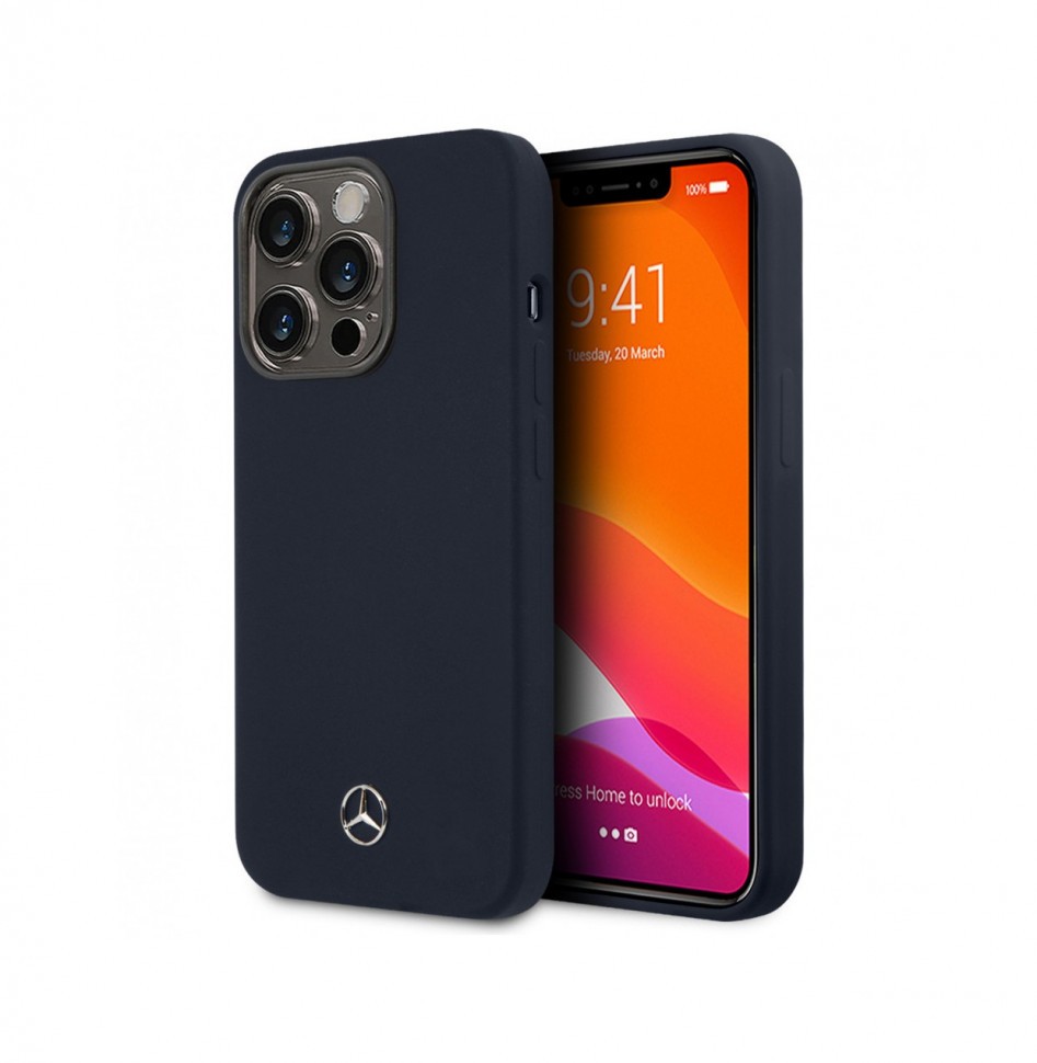 

Чехол Mercedes для iPhone 14 Pro Liquid silicone Hard , Синий, Liquid silicone Hard