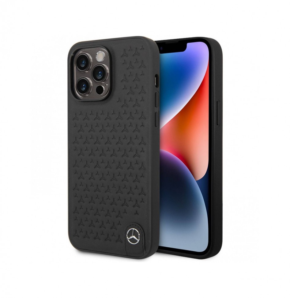

Чехол Mercedes Leather Stars Hard для iPhone 14 Pro Max, Черный, Leather Stars Hard