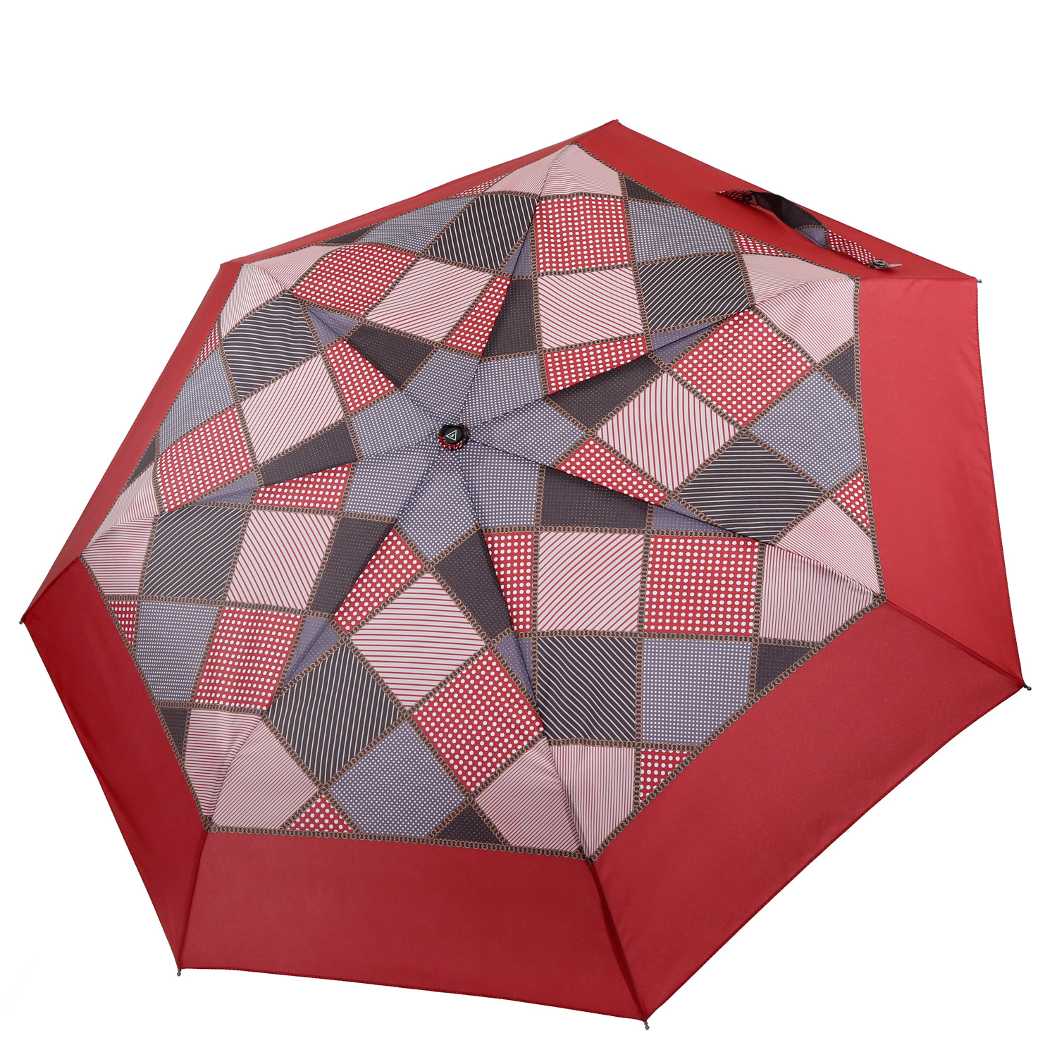 Зонт складной женский автоматический FABRETTI P-20186-4, красный