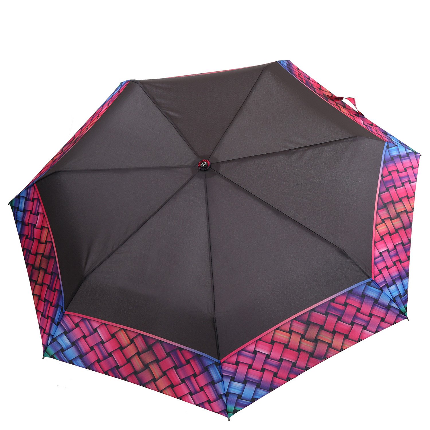 Зонт складной женский автоматический FABRETTI P-20194-2, черный