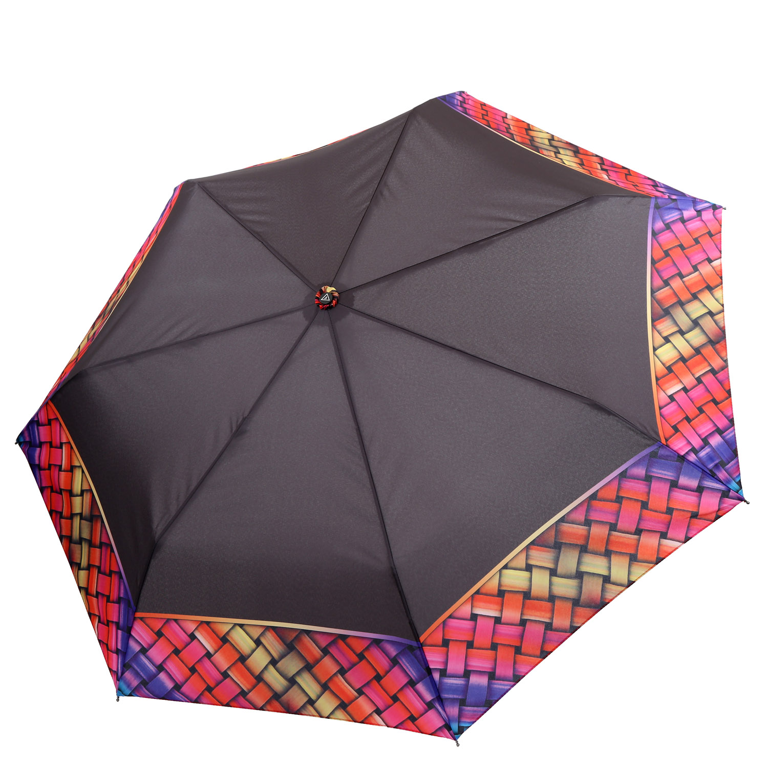 Зонт складной женский автоматический FABRETTI P-20194-4, черный