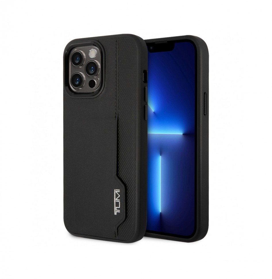 

Чехол TUMI Leather with Vertical cardslot Hard для iPhone 14 Pro Max, Черный, Leather with Vertical cardslot Hard