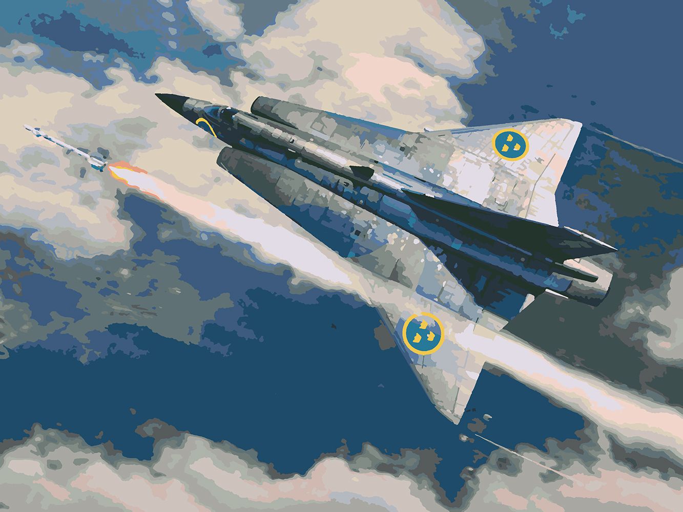 

Картина по номерам Красиво Красим Saab 35 Draken, 70 х 100 см, Saab 35 Draken