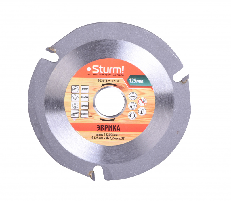 Диск пильный Sturm! 9020-125-22-3T диск фреза для триммера sturm