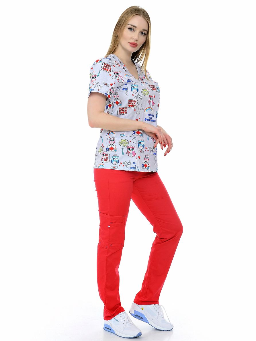 фото Костюм медицинский женский medicalwear магнолия-3 102 разноцветный 44 ru