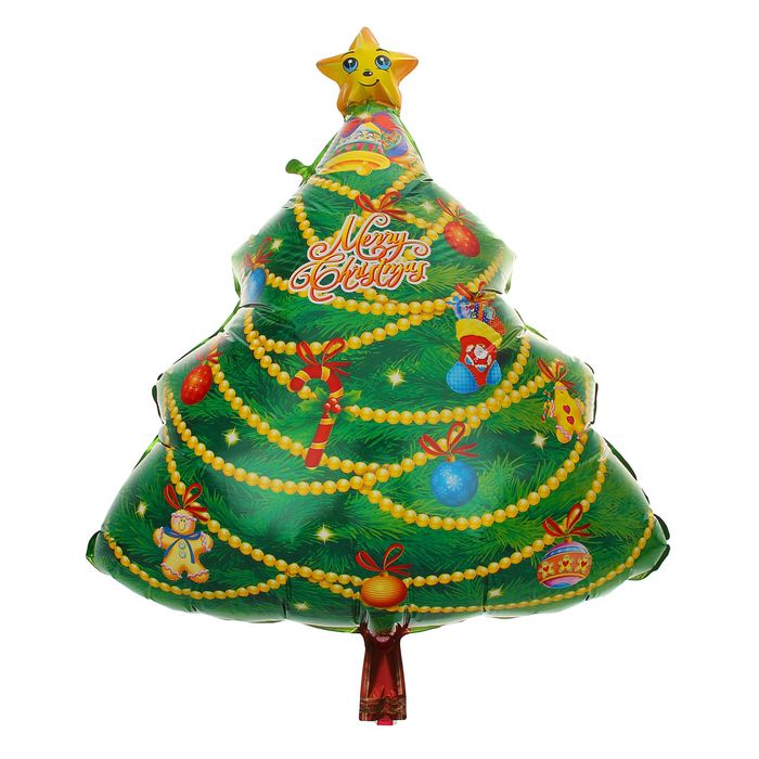 

Шар фольгированный 22" «Ёлка», Зеленый