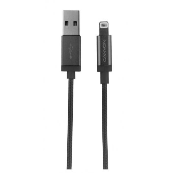 Кабель Canyon USB - Apple 8-pin MFI-12, 2 м, черный
