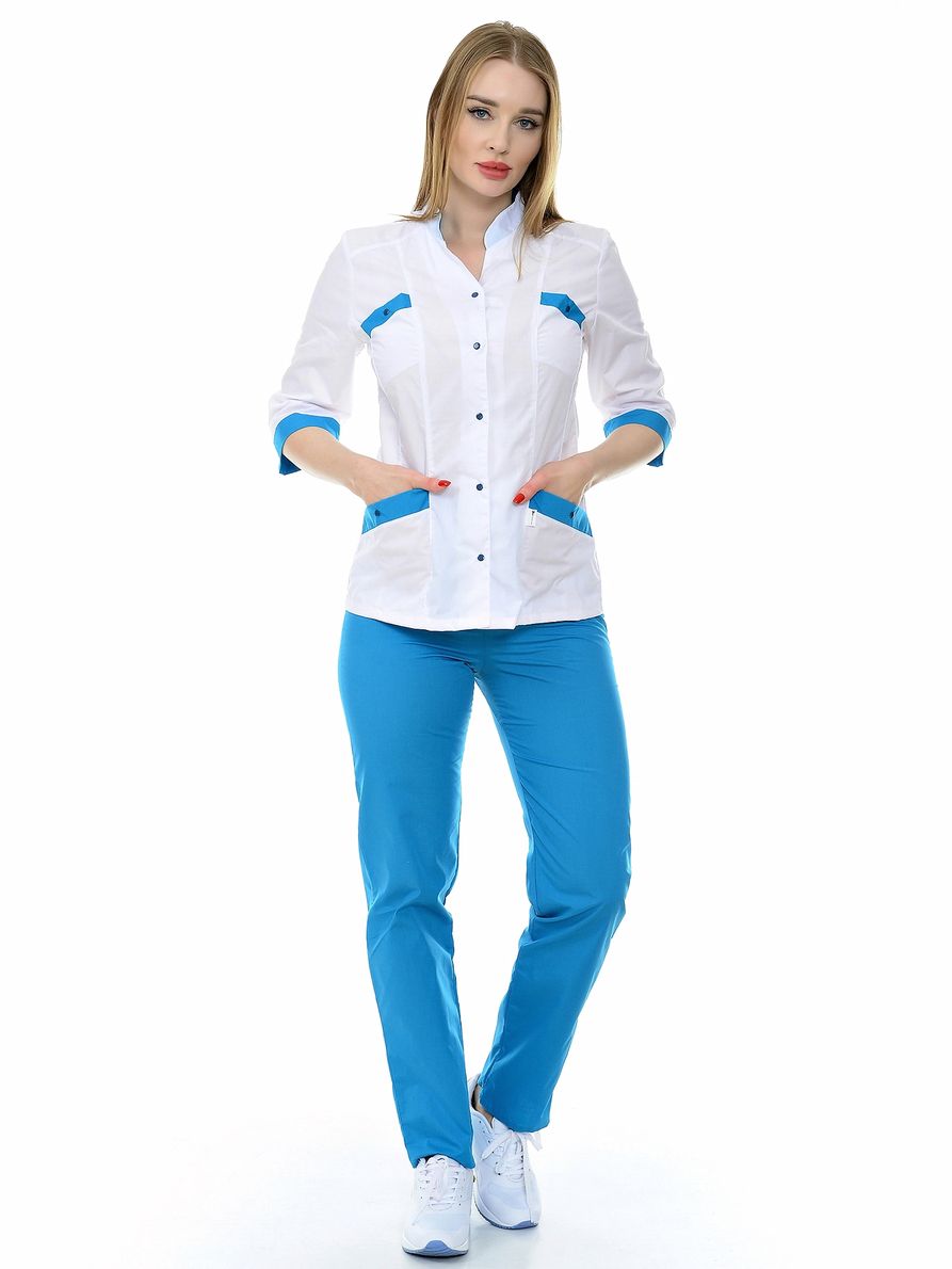 фото Костюм медицинский женский medicalwear эльза 111 белый 44 ru