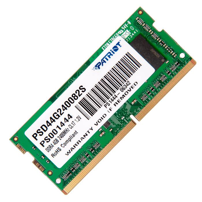 

Оперативная память PATRIOT PSD44G240082S (716883), DDR4 1x4Gb, 2400MHz, PSD44G240082S