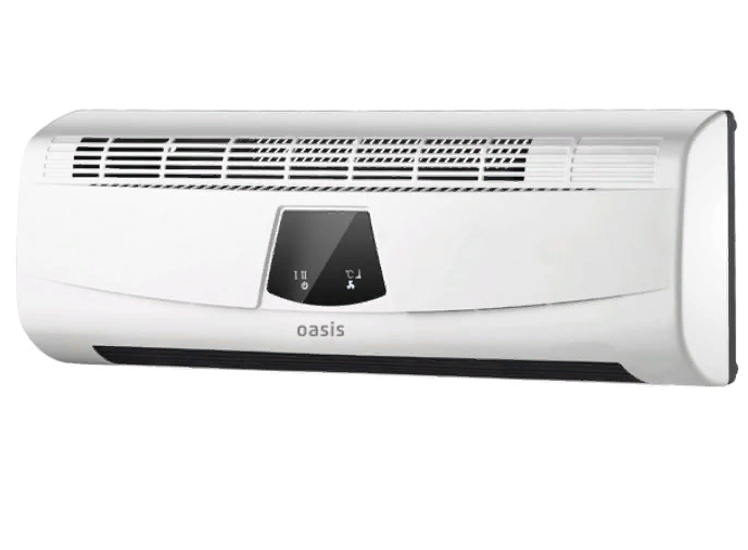 

Тепловентилятор настенный OASIS NTD-20 (B) 2000 Вт, таймер, ПДУ, дисплей
