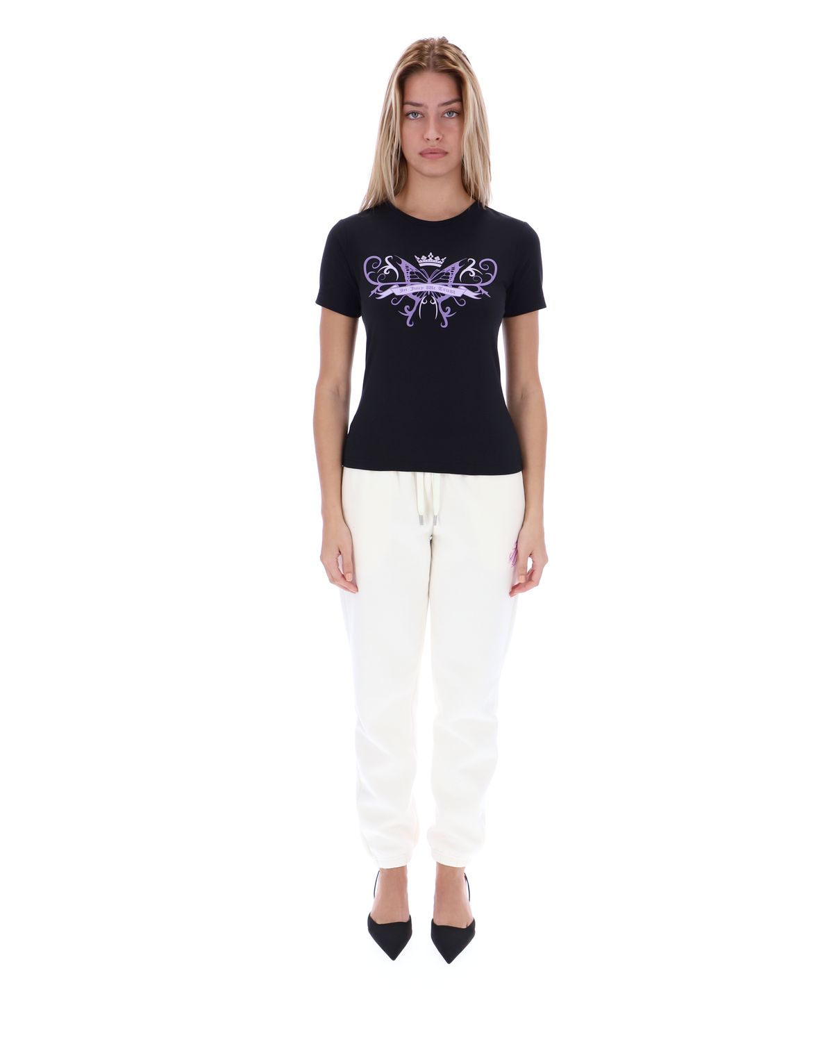 

Футболка женская Juicy Couture JCWC222030/101 черная 46 RU, Черный, JCWC222030/101