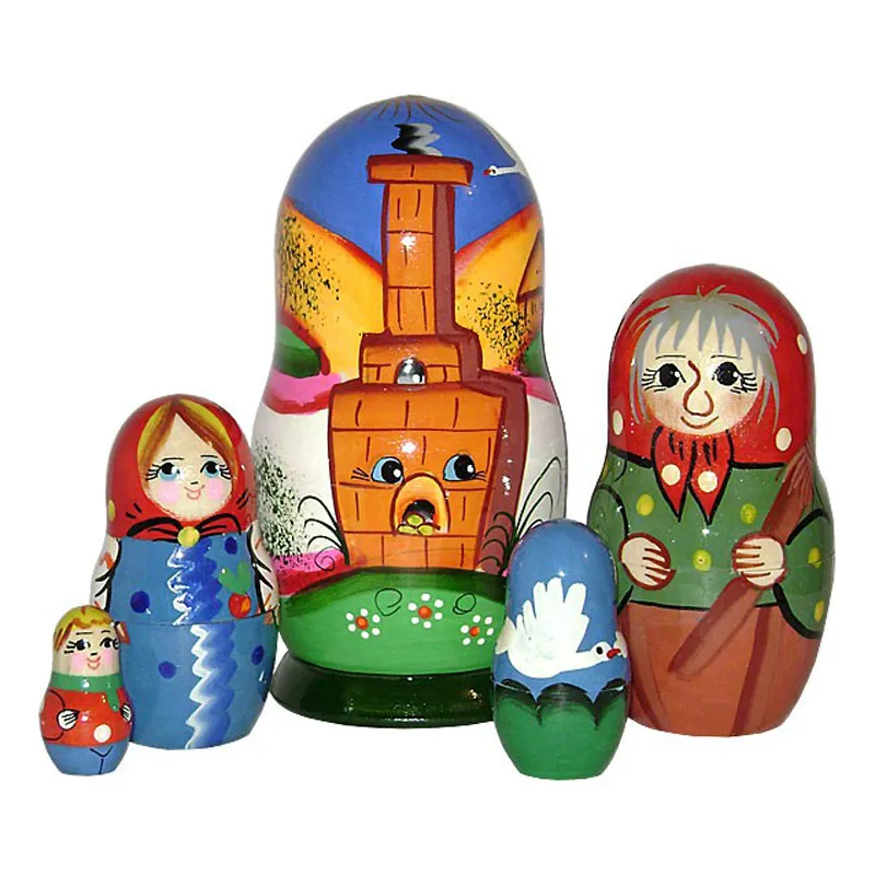 

Матрешка по сказке Гуси Лебеди, L3897-Y-3