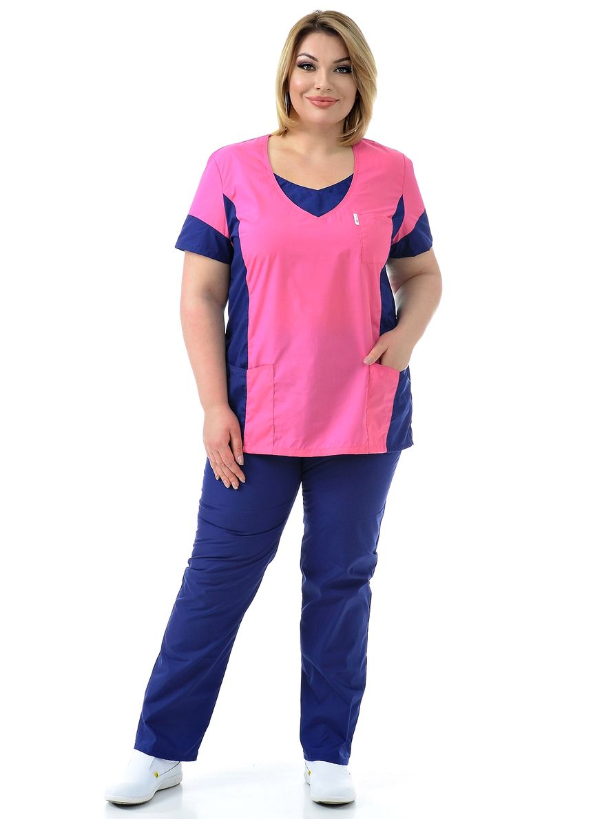 фото Костюм медицинский женский medicalwear олеся 104 розовый 58 ru