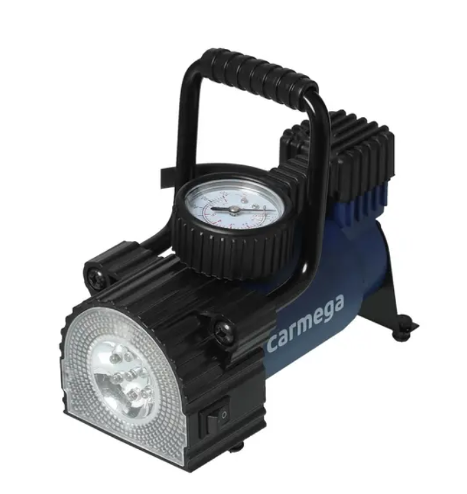 

Компрессор Carmega AC-35L с LED-фонарем 30л/мин., 156 Вт., кабель 3м, время раб. 20 мин.