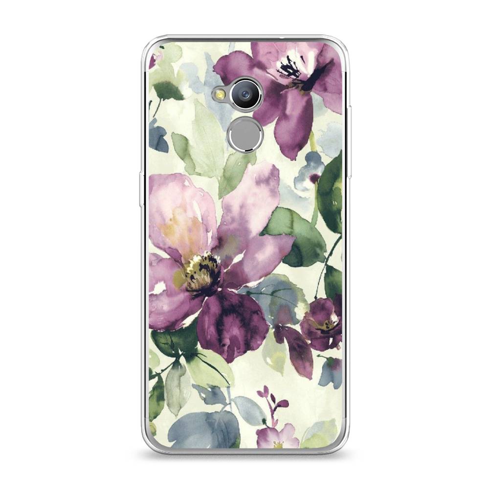 

Чехол Awog на ZTE Blade V7 Lite / ЗТЕ Блэйд V7 Lite "Сиреневые цветы-акварель", 130450-10
