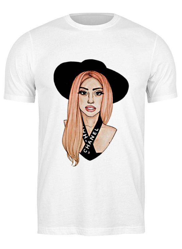 

Футболка мужская Printio Lady gaga белая M, Белый, Lady gaga
