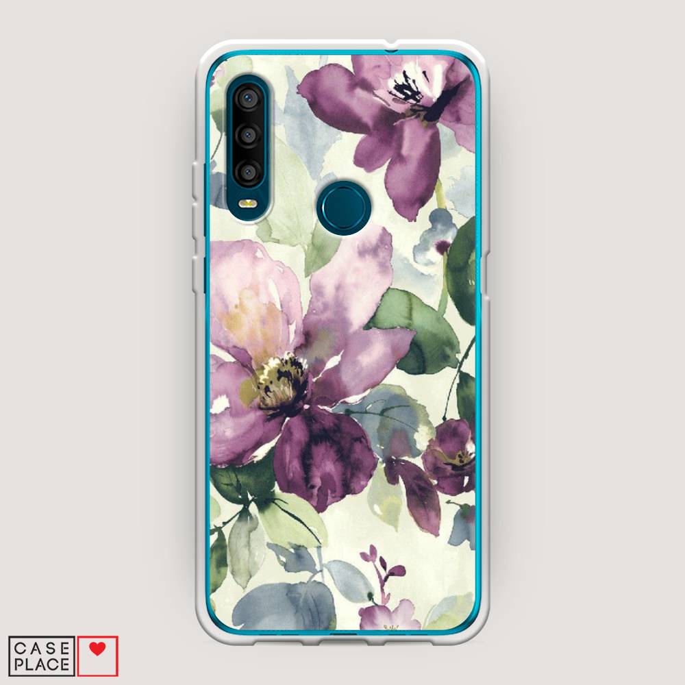 

Чехол Awog на Alcatel 1SE (2020) / Алкатель 1SE (2020) "Сиреневые цветы-акварель", Разноцветный, 171250-10